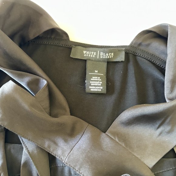 WHBM Black Tiered Halter Top - Picture 9 of 11